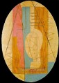 Guitare verte et rose 1912 Cubism